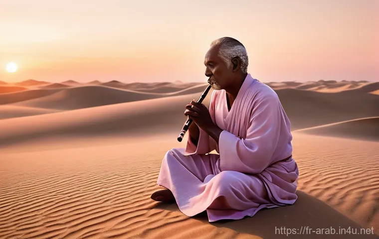 아랍어권에서의 전통 음악 - **Prompt 2: The Virtuoso Qanun Player**
    "A vibrant, medium shot of a female qanun player, around...